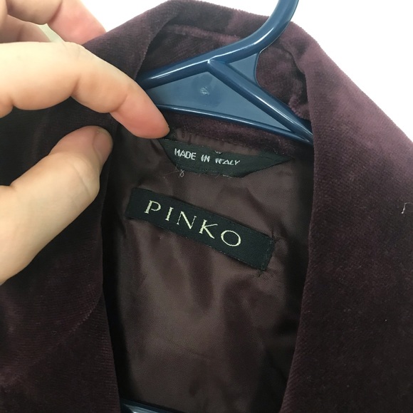 Purple suede Pinko double breasted coat - Picture 2 of 6